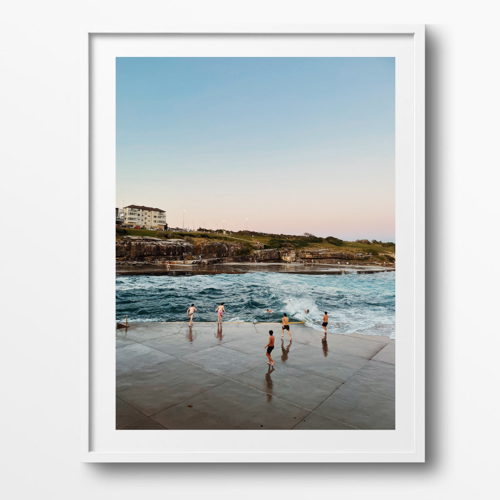 Sunset jumping at Clovelly